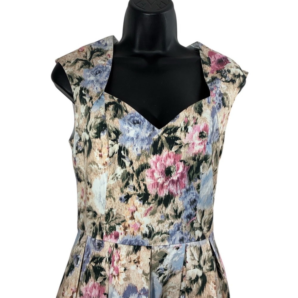 Review Australia Floral Sleeveless Dress size 10 - Picture 3 of 9